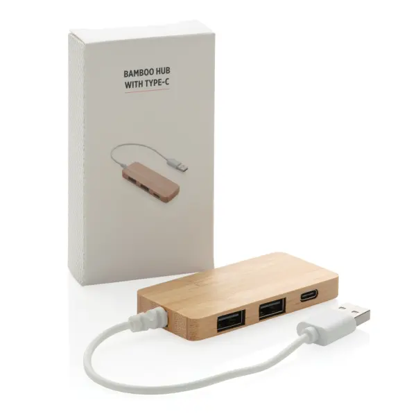 Hub USB un bambù con type C - Immagine 5