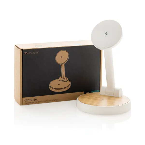 Ontario RCS rplastic 15W magnetic charging 2 in 1 stand - Immagine 3