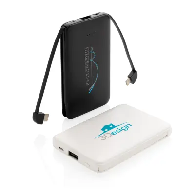 5.000 mAh Pocket Powerbank with integrated cables - Immagine 9