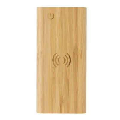 Powerbank wireless 8000 mAh 5W in bambù - Immagine 6
