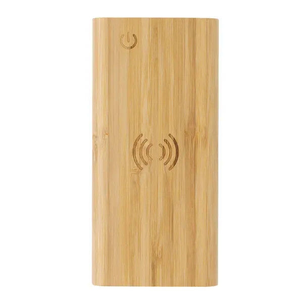 Powerbank wireless 8000 mAh 5W in bambù - Immagine 6