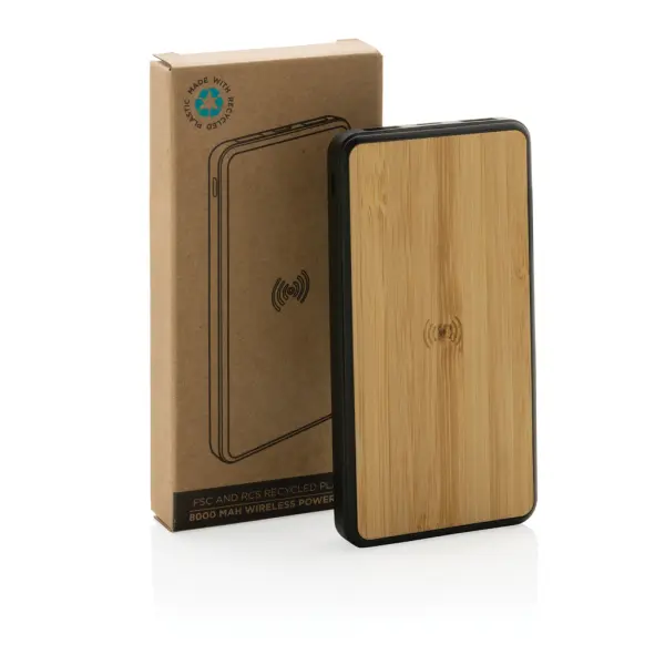 Powerbank wireless da 8.000 mAh in plastica riciclata RCS - Immagine 8