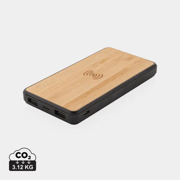 Powerbank wireless da 8.000 mAh in plastica riciclata RCS - Immagine 1
