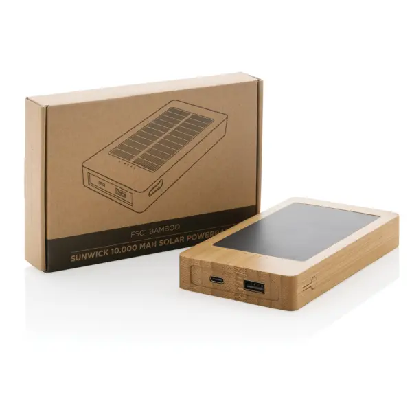 Sunwick 10.000 mAh Bamboo solar powerbank - Immagine 5