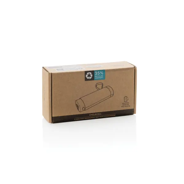 Powerbank da 5000 mAh CycleCell con batteria rimovibile - Immagine 9