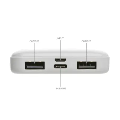 Powerbank da 5.000 mAh in plastica riciclata RCS - Immagine 17