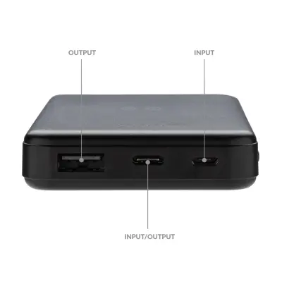 Powerbank wireless 5W da 5.000 mAh in plastica riciclata RCS - Immagine 6