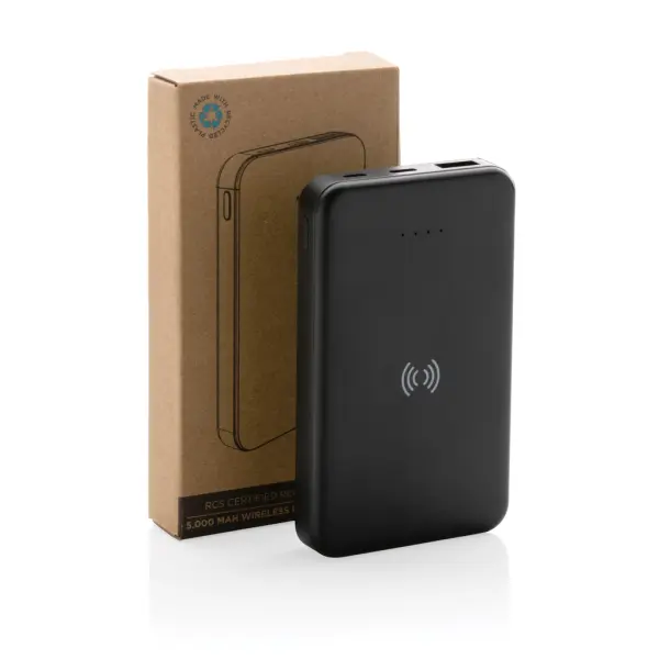 Powerbank wireless 5W da 5.000 mAh in plastica riciclata RCS - Immagine 7
