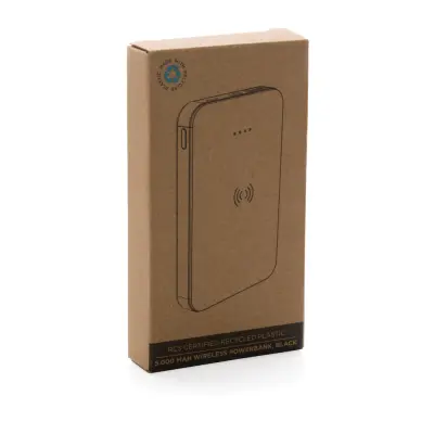 Powerbank wireless 5W da 5.000 mAh in plastica riciclata RCS - Immagine 8