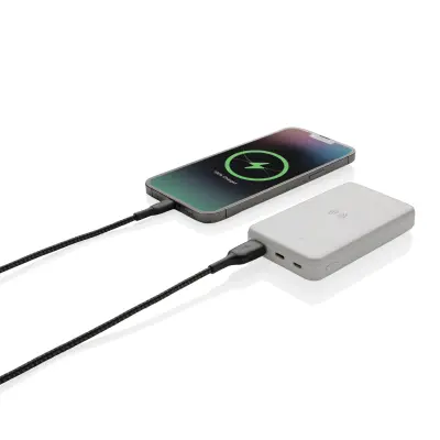 Powerbank wireless 5W da 5.000 mAh in plastica riciclata RCS - Immagine 15
