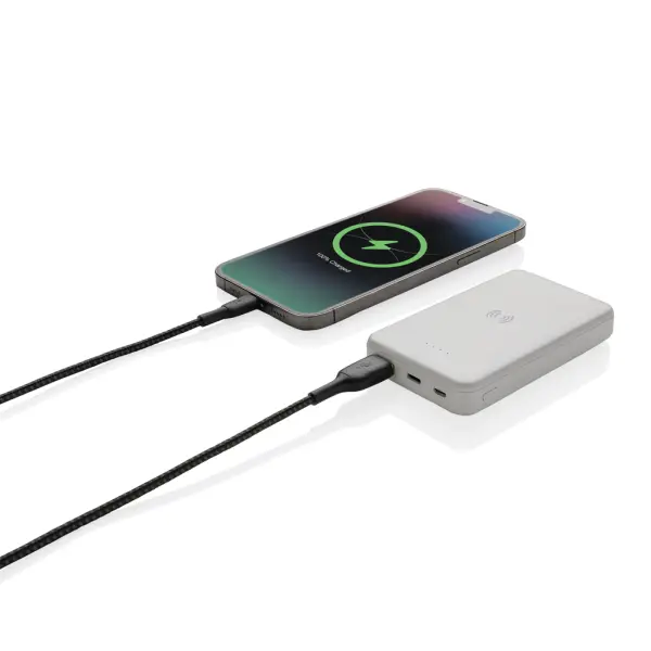Powerbank wireless 5W da 5.000 mAh in plastica riciclata RCS - Immagine 15
