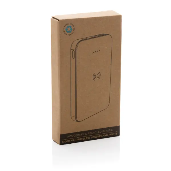 Powerbank wireless 5W da 5.000 mAh in plastica riciclata RCS - Immagine 20