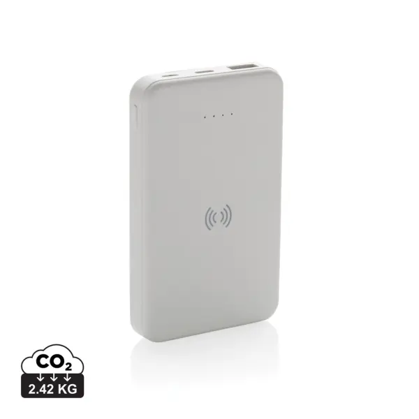 Powerbank wireless 5W da 5.000 mAh in plastica riciclata RCS - Immagine 13