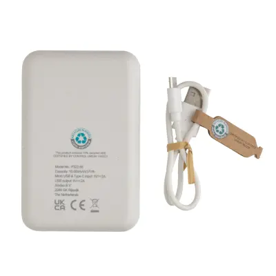 Powerbank da 10.000 mAh in plastica riciclata RCS - Immagine 22