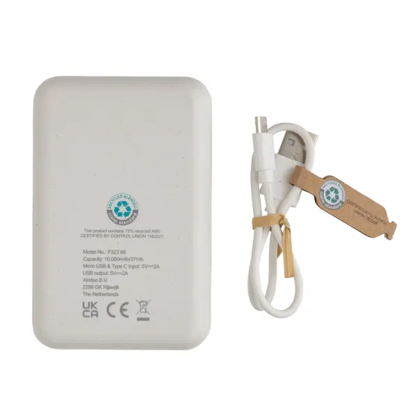 Powerbank da 10.000 mAh in plastica riciclata RCS - Immagine 22
