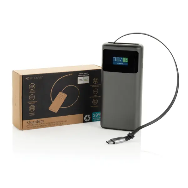 Powerbank 10000 mAh Quantum PD 45W RCS con schermo - Immagine 5