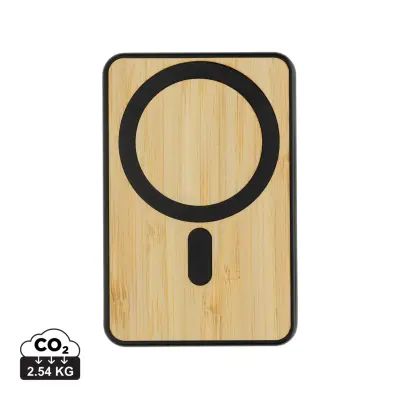Powerbank magnetica da 5.000 mAh 5W Zen in bambù e rPlastica
