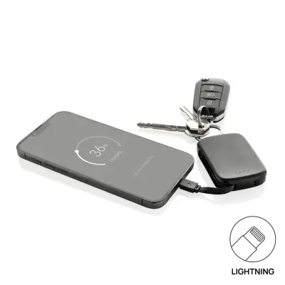 Portachiavi in plastica NE XO con powerbank 2000 mAh personalizzabile - Immagine 5