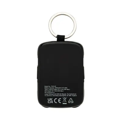 Portachiavi in plastica NE XO con powerbank 2000 mAh personalizzabile - Immagine 8
