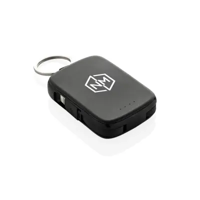 Portachiavi in plastica NE XO con powerbank 2000 mAh personalizzabile - Immagine 9