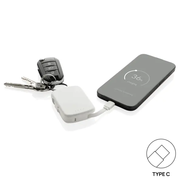 Portachiavi in plastica NE XO con powerbank 2000 mAh personalizzabile - Immagine 15