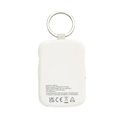 Portachiavi in plastica NE XO con powerbank 2000 mAh personalizzabile - Immagine 17