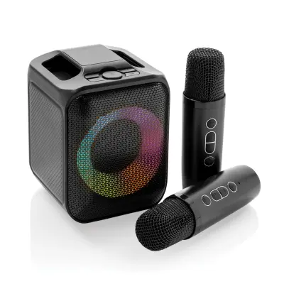 Singvibe RCS recycled plastic karaoke set with double mic - Immagine 4