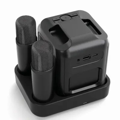 Singvibe RCS recycled plastic karaoke set with double mic - Immagine 6