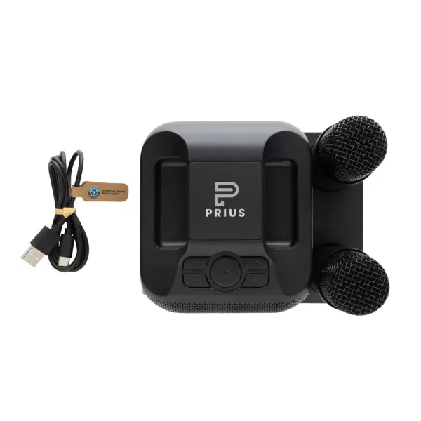 Singvibe RCS recycled plastic karaoke set with double mic - Immagine 10