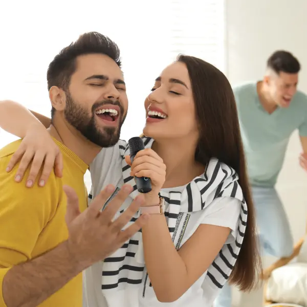 Singvibe RCS recycled plastic karaoke set with double mic - Immagine 12