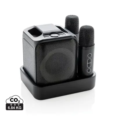 Singvibe RCS recycled plastic karaoke set with double mic - Immagine 1