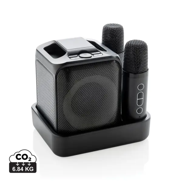 Singvibe RCS recycled plastic karaoke set with double mic - Immagine 1