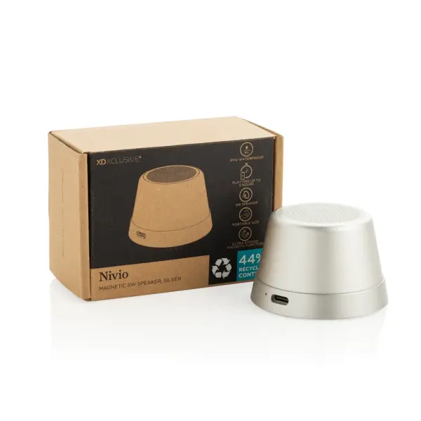 Speaker 5W magnetico NIVIO in alluminio RCS personalizzabile IPX4 - Immagine 14