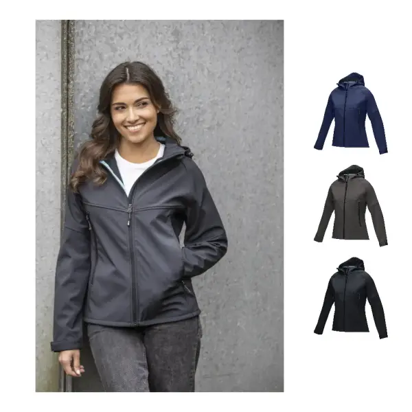 Giacca Coltan da donna in softshell riciclato personalizzata con logo - Immagine 1