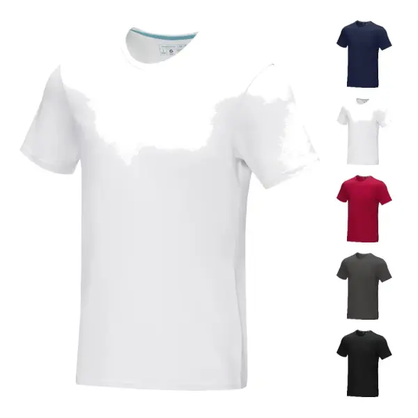 T-shirt AZURITE uomo in tessuto organico 160 g/m² personalizzabile - Immagine 1