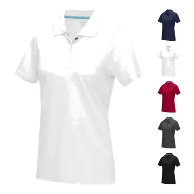Polo donna GRAPHITE manica corta in cotone organico 180 g/m²