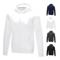 Felpa RUBY da uomo con cappuccio full zip tessuto organico