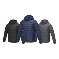 Giacca termica uomo PETALITE con stampa, materiale GRS Petalite