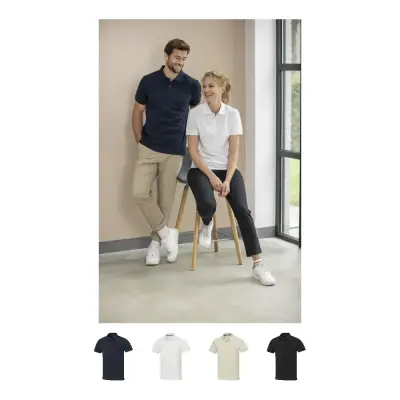 Polo unisex EMERALD AWARE™ in tessuto riciclato 200 g/m² promozionale - Immagine 1
