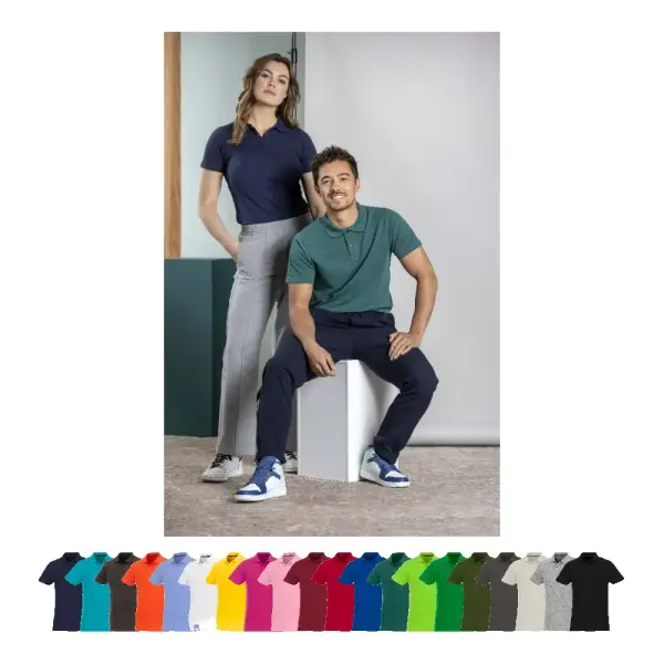 Polo da uomo HELIOS 180 g/m² con stampa logo - Immagine 1
