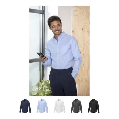 Camicia uomo maniche lunghe POLLUX 130 g/m² personalizzabile - Immagine 1