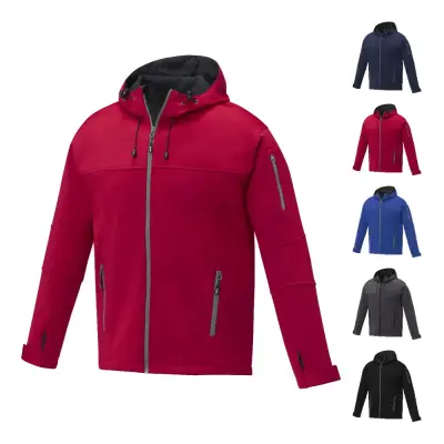 Giacca softshell da uomo MATCH 380 g/m² impermeabile e traspirante - Immagine 1