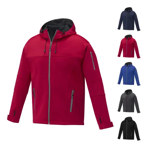 Giacca softshell da uomo MATCH 380 g/m² impermeabile e traspirante - Immagine 1