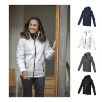 Giacca leggera da donna DINLAS con cappuccio avvolgibile