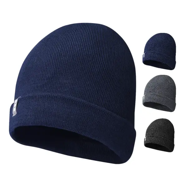 Berretto in Polylana® HALE personalizzato in maglia 1x1 - Immagine 1