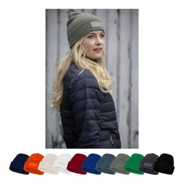 Berretto invernale BOREAS in acrilico con patch e logo - Immagine 1