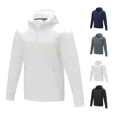 Felpa anorak con cappuccio da uomo Sayan 350 g/m² poliestere Sorona® - Immagine 1