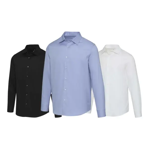 Camicia da uomo in twill 185 g/m² CITRINE personalizzata - Immagine 1