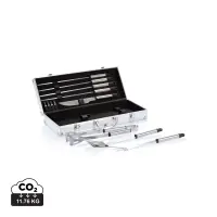 BBQ set 12 pezzi in valigetta di alluminio