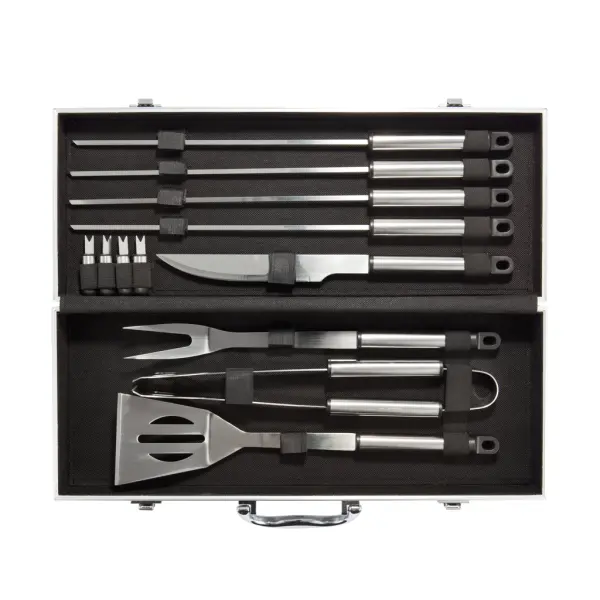 Set BBQ 12 pezzi in valigetta di alluminio - Immagine 4